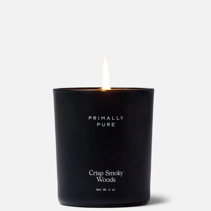 Crisp Smoky Woods Candle (Medium)